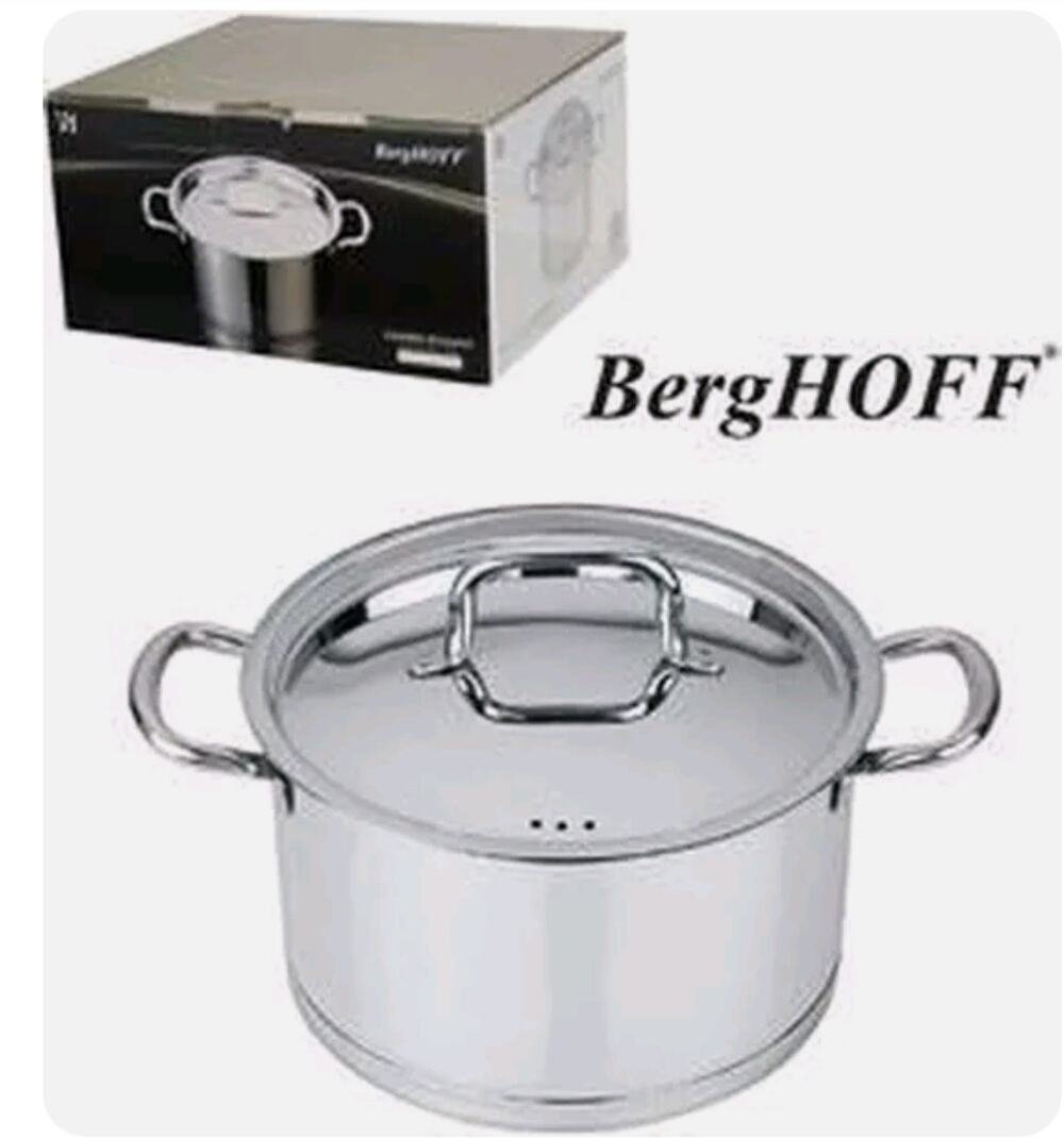 BergHOFF Collect'N'Cook Stainless Steel 6.6-Qt. Covered Stockpot Pot/Lid NEW 119